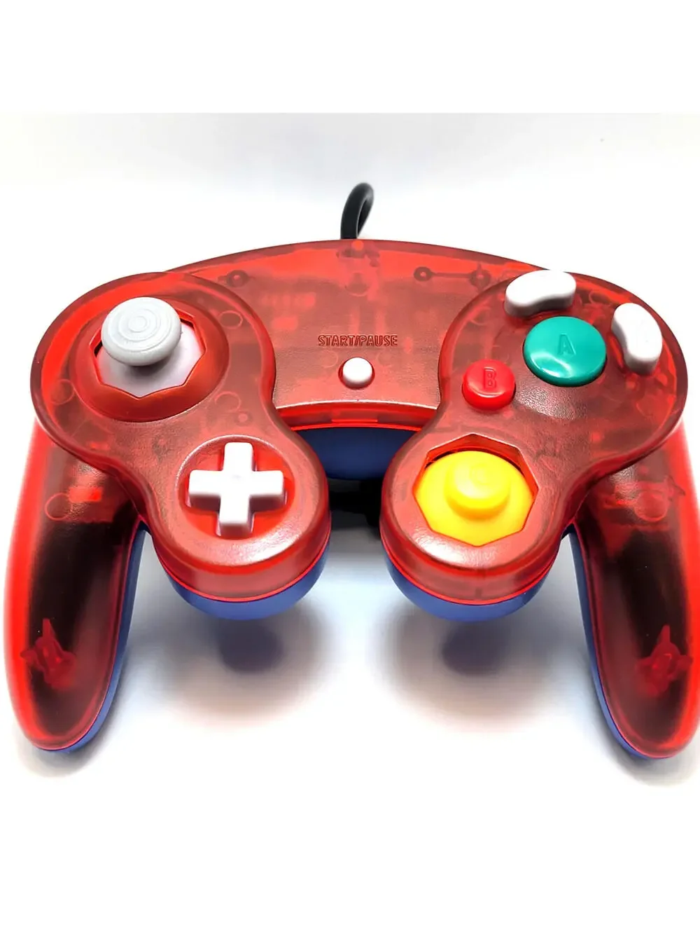 Nintendo GameCube Controller Game Pad For NGC - Wii Console - Plumber Red & Blue